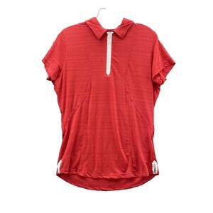 Sunice Golf Polo Shirt Women Medium 1/4 Zip Tennis Preppy Performance Sports Y2k